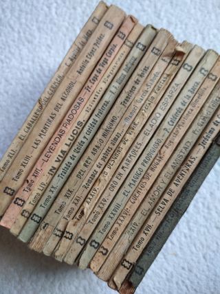 14 NOVELAS ANTIGUA BIBLIOTECA CULTURA POPULAR 1918