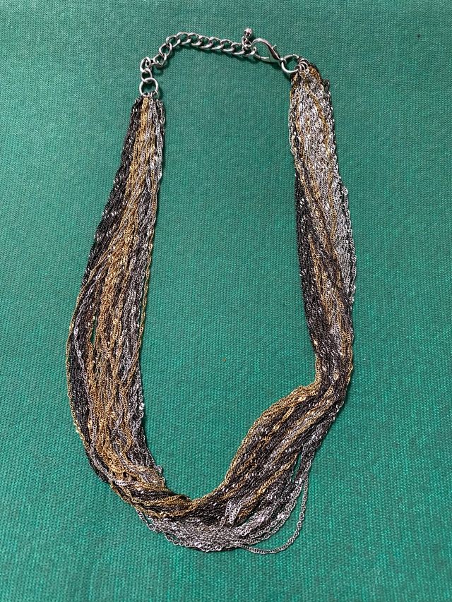 Collana multifilo tre colori