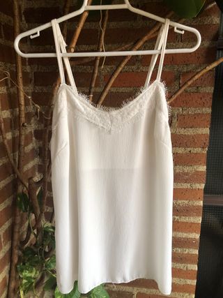 Blusa blanca de tirantes 