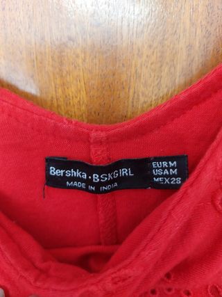 Mono rojo Bershka