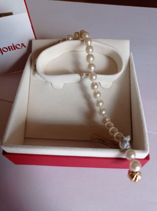Pulsera Majòrica con cierre de Oro de 18k 