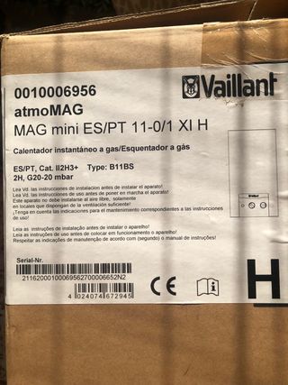 Calentador de gas Vaillant