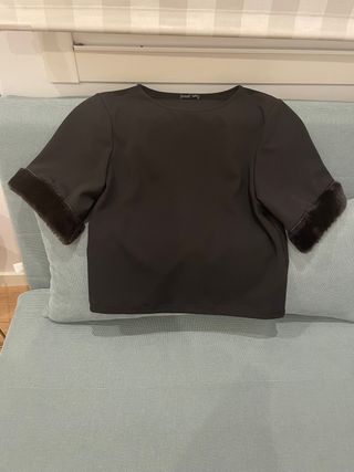Top Zara negro