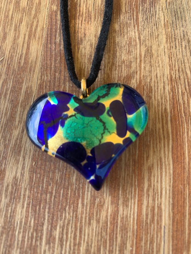 Collana cuore vetro di Murano 
