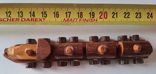 Tren miniatura madera artesan