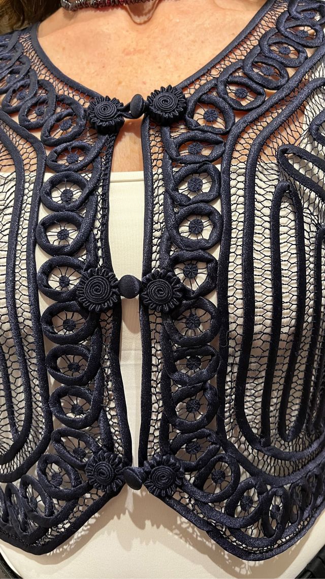 Torera diseño azul marino