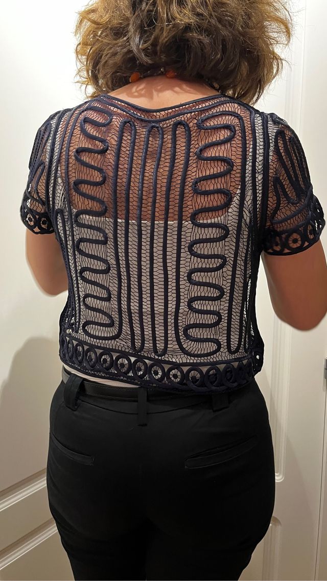 Torera diseño azul marino