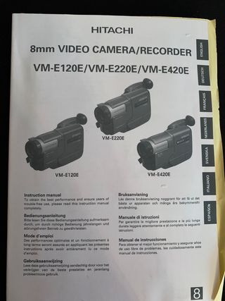 Vídeo cámara Hitachi VM -E220E