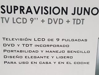 tv lcd 9" + dvd + tdt
