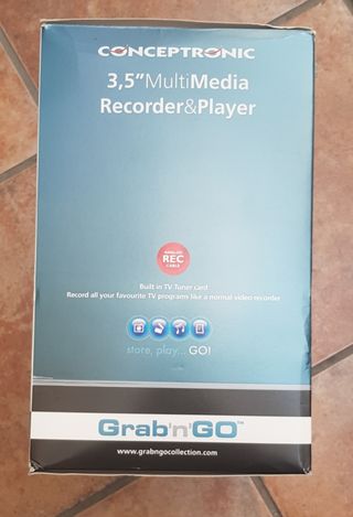 3,5 multimedia recorder&player 500gb disco duro