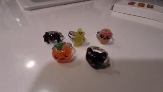 5 anillos creepes halloween