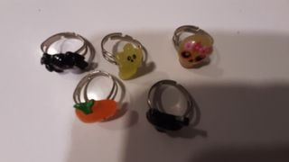 5 anillos creepes halloween