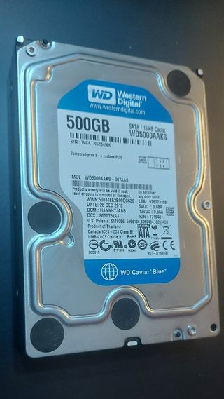 HD Sata 500gb western digital