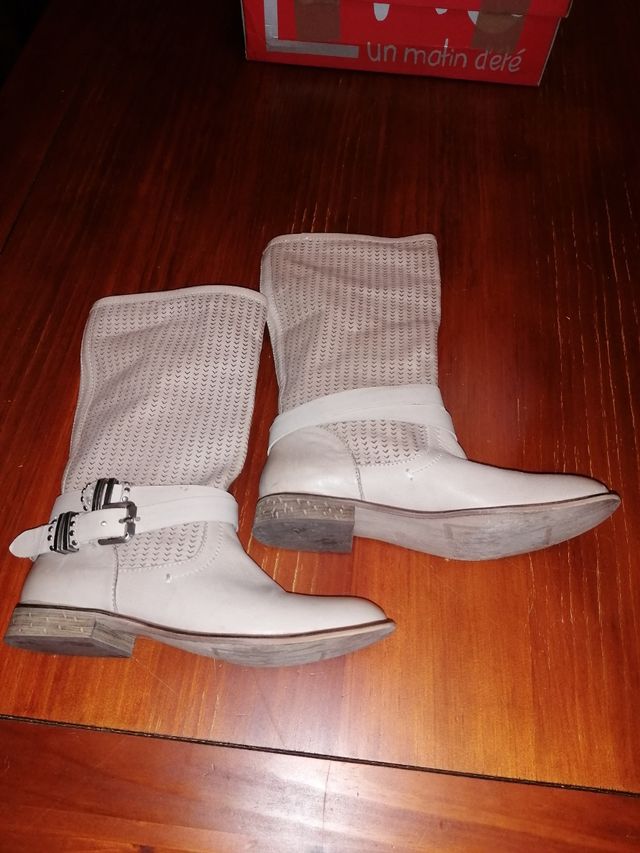 botas piel de verano. t. 36