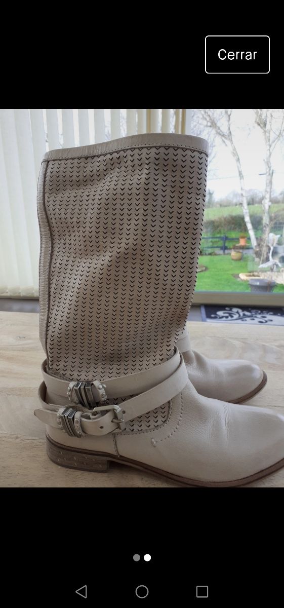 botas piel de verano. t. 36