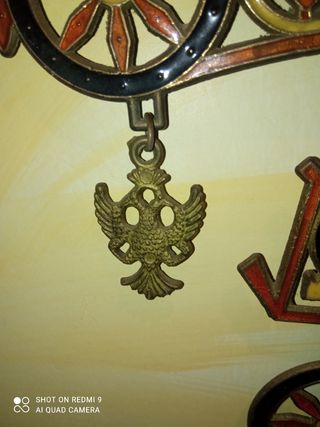 Colgador Metal Candelabro Griego años 70