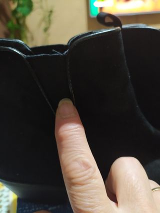 botines de ante número 37