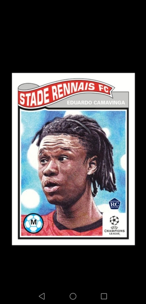 Eduardo Camavinga Rookie Card RC -Topps Living Set