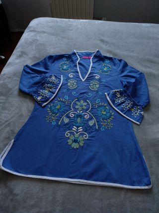 blusa azul