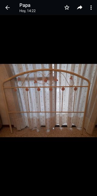 cama forja para 135 cms