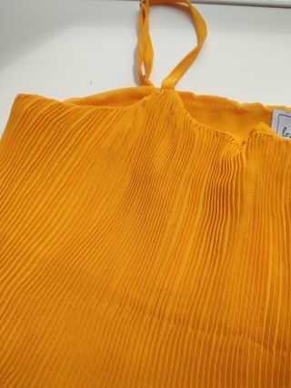 Top plisado de tirantes