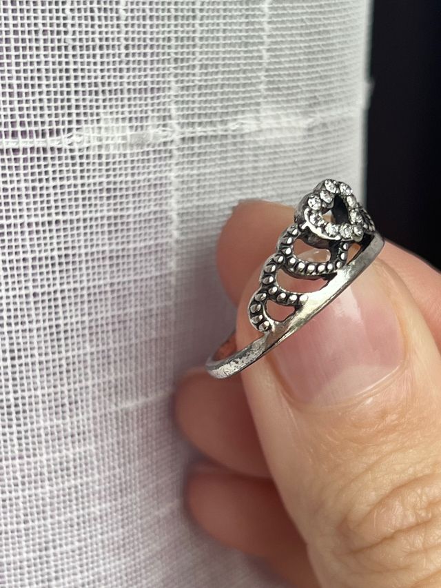 Anello tiara corona modello pandora