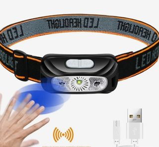 Minilinterna frontal recargable linterna