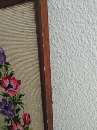 Cuadro con bordado
