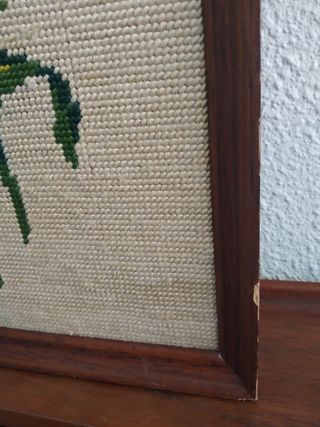 Cuadro con bordado