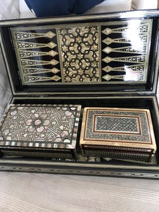 Juego ajedrez, cajas incluídas