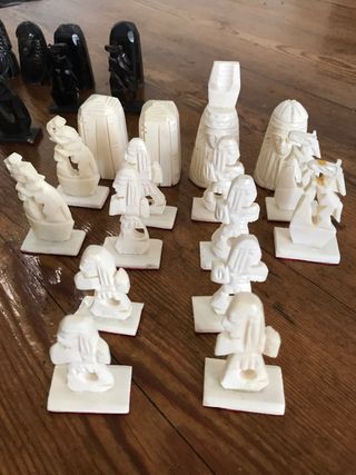 Juego ajedrez, cajas incluídas