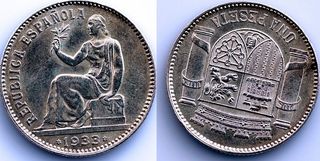 1 PESETA DE LA REPUBLICA 1933 5 GRAMOS DE PLATA