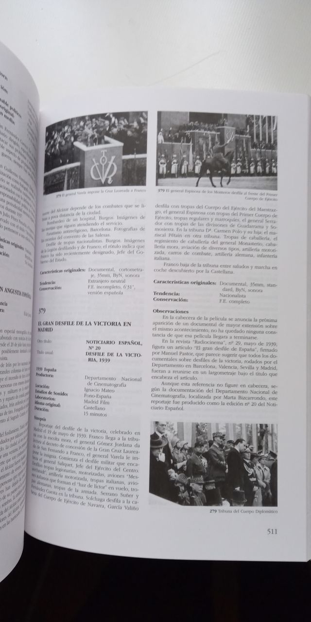 LIBRO CATALOGO GENERAL DEL CINE DE LA GUERRA CIVIL