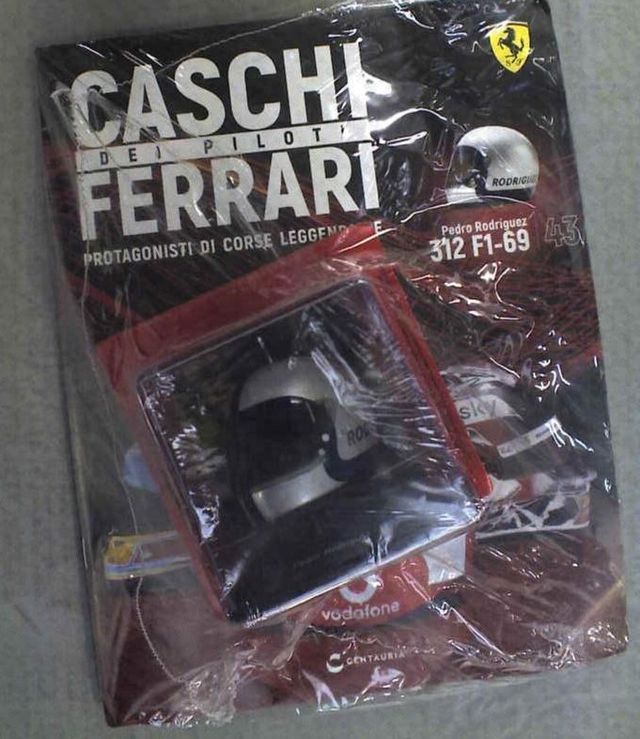 pedro rodriguez 312 f1-69 caschi  ferrari 1/5