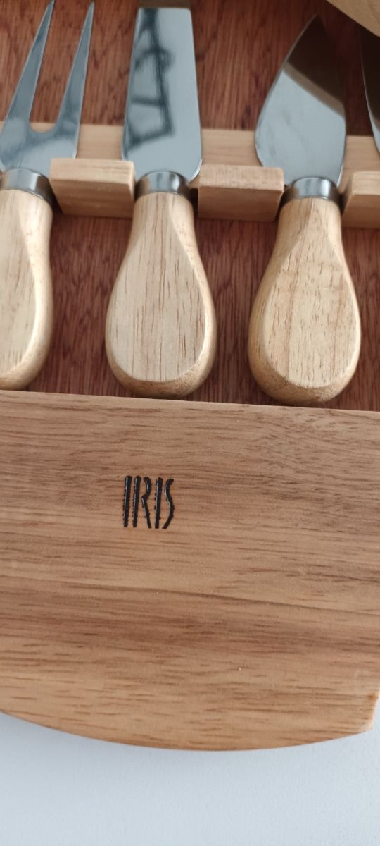 Tabla para cortar de madera.