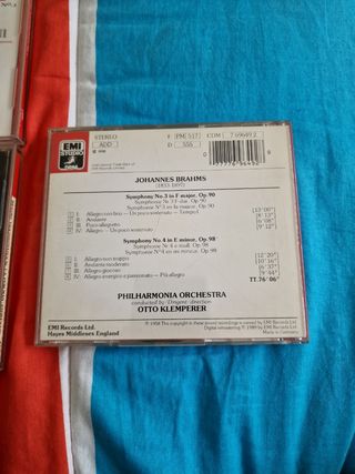 4 CDs Brahms por EMI de musica clasica
