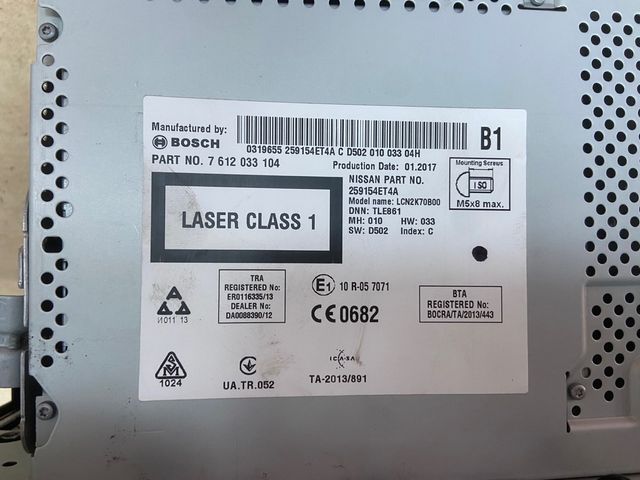 Sistema de navegación GPS Nissan Qashqai J11