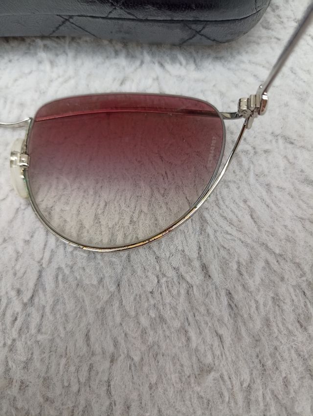 Chanel occhiali da sole rosa fumé