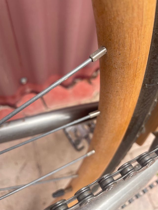 Ruedas bicicleta de madera 700c freno disco