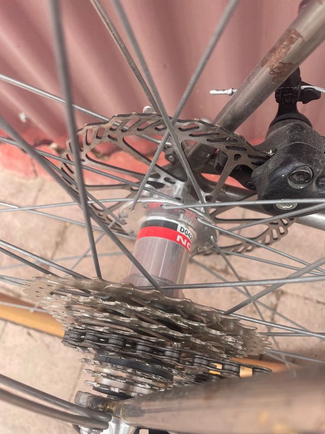 Ruedas bicicleta de madera 700c freno disco