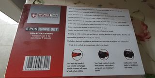 JUEGO DE CUCHILLOS "SWISS TOUCH". 6 PIEZAS. NUEVO