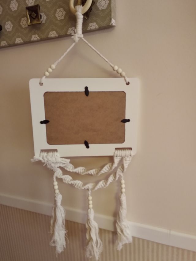Marco de fotos colgante estilo boho