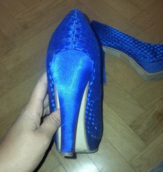 zapato azul