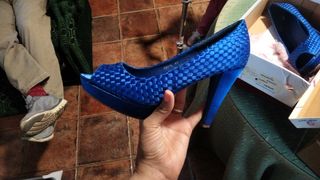 zapato azul