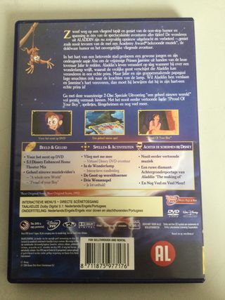 DVD de Aladdín, Walt Disney