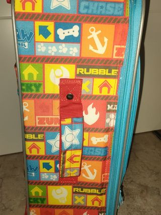 Maleta   viaje patrulla canina  2 ruedas niños