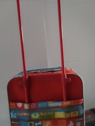 Maleta   viaje patrulla canina  2 ruedas niños