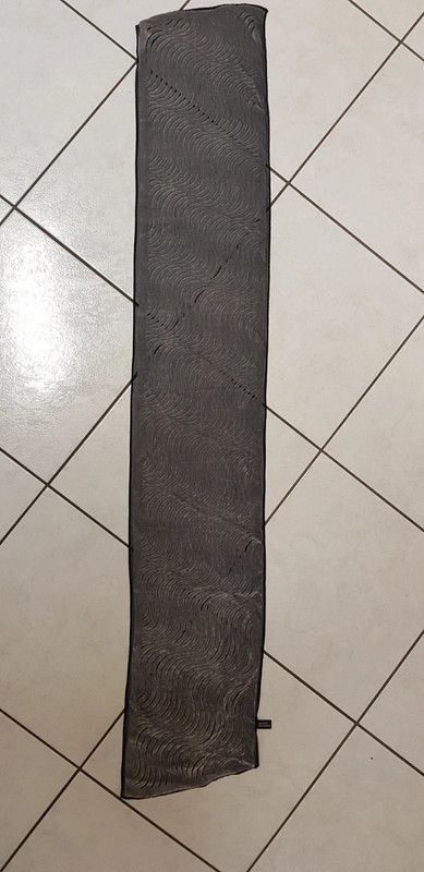 Sciarpa stola grigia in seta e viscosa