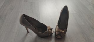 Zapatos Pedro Miralles número 38 color bronce