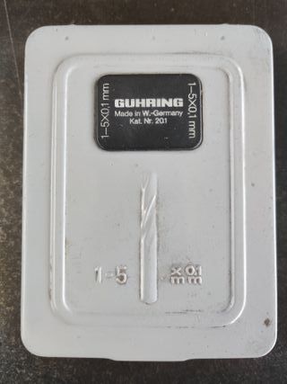 Set di punte Ghüring da Ø1,0 a Ø5,0 - n° 41pz